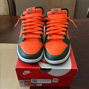 Nike - Dunk Low Miami Hurricanes (Authentic)